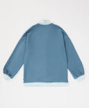 Бомбър с копчета син детски Button Blue