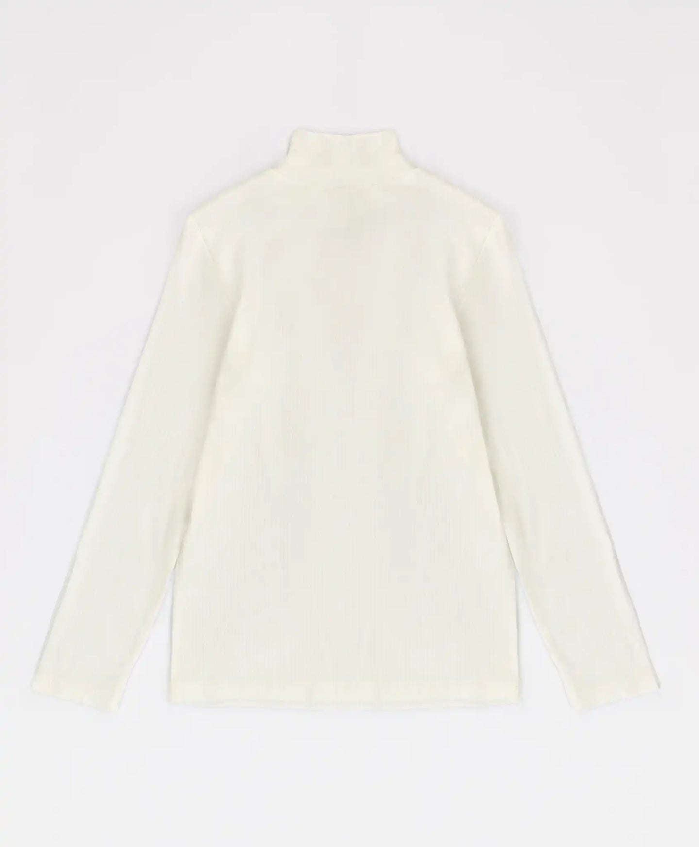 Поло с рипсена яка кремаво за момиче Button Blue