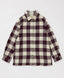 Риза на каре с копчета и дълъг ръкав топла многоцветна детска Button Blue
