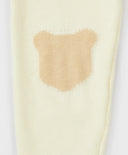 Жилетка с копчета и рисунка на лактите кремава за момиче Button Blue