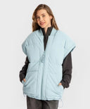 Яке-трансформер междинен сезон със свалящи се ръкави светлосиньо за момиче Button Blue