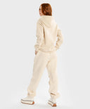 Джогъри подплатени с ластичен колан кремави за момиче Button Blue