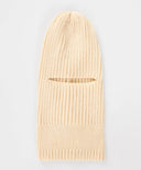 Балаклава плетена кремава детска Button Blue