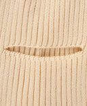 Балаклава плетена кремава детска Button Blue