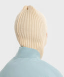 Балаклава плетена кремава детска Button Blue