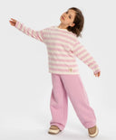 Лонгслив на райета многоцветен за момиче Button Blue