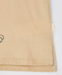 Лонгслив с леопардов принт бежов за момиче Button Blue