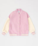 Бомбър подплатен с копчета розов за момиче Button Blue