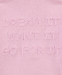 Бомбър подплатен с копчета розов за момиче Button Blue