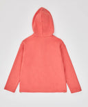 Суитшърт с цип и дълъг ръкав, качулка и принт коралов за момиче Button Blue