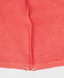 Суитшърт с цип и дълъг ръкав, качулка и принт коралов за момиче Button Blue