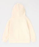 Худи с качулка и принт кремаво за момиче Button Blue