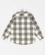 Риза с копчета, фланелена, на каре с откопчана яка сива за момиче Button Blue