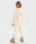 Джогъри с четири джоба и външни шевове кремави за момиче Button Blue