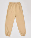 Джогъри с плисета на колената, ластичен колан и принт бежови за момиче Button Blue