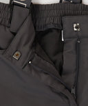 Панталони подплатени междинен сезон със свалящи се тиранти водоустойчиви сиви детски Button Blue