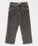 Дънки Carrot fit подплатени сиви детски Button Blue