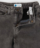 Дънки Carrot fit подплатени сиви детски Button Blue