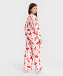 Пижама с панталони и тениска с дълъг ръкав с принт Лешникотрошачка за момиче Button Blue