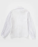 Блуза комбинирана със свалящ се бант бежова Button Blue