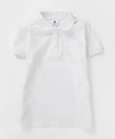 Поло тениска с яка и къс ръкав бяла Button Blue