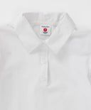 Блуза с къси ръкави буфан бяла Button Blue