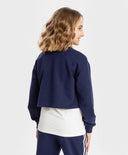 Суичър с лампаси син Button Blue