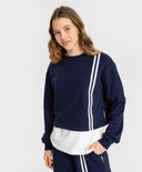 Суичър с лампаси син Button Blue