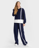 Суичър с лампаси син Button Blue