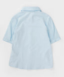 Риза с перлена мъниста на яката синя Button Blue