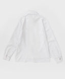 Блуза с дантела и яка бяла Button Blue