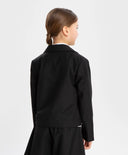 Съкратено право сако черно Button Blue