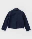 Съкратено право едноредно сако синьо Button Blue