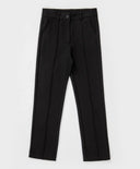 Класически панталони с притиснати ръбове черни Button Blue