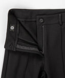 Класически панталони с притиснати ръбове черни Button Blue