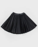 Плисирана пола с гофриращ ефект сива Button Blue