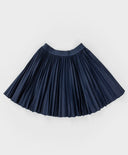 Плисирана пола с ластичен колан синя Button Blue