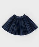 Плисирана пола с ластичен колан синя Button Blue