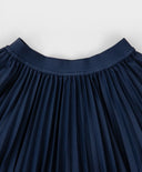 Плисирана пола с ластичен колан синя Button Blue