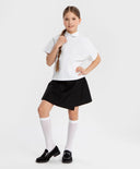 Пола-шорти с прехвърляне черна черна за МОМИЧЕ основен изглед