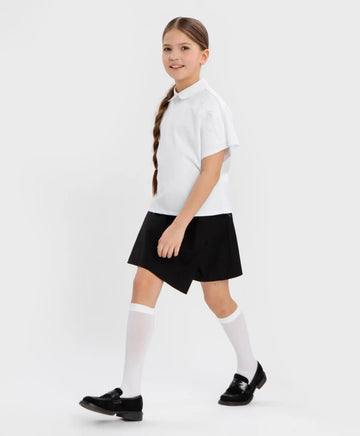 Пола-шорти с прехвърляне черна Button Blue