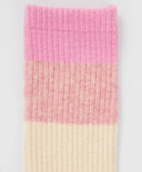 Комплект от два чифта високи чорапи многоцветни за момиче Button Blue