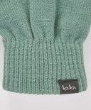 Ръкавици плетени зелени детски Button Blue