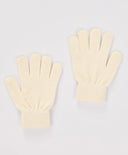 Ръкавици плетени кремави детски Button Blue