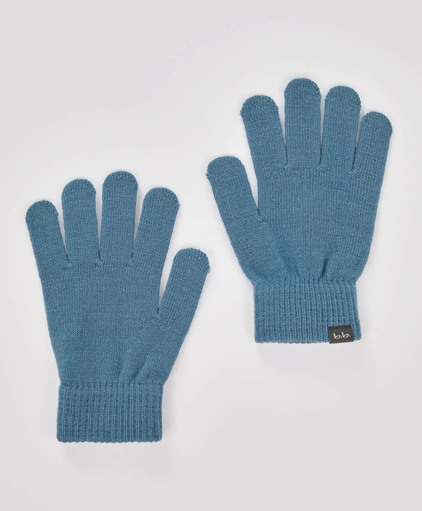 Ръкавици плетени сини детски Button Blue