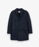 Палто от водоотблъскващ плат с подвижна манишка с качулка синьо за момче Gulliver