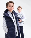 Капитониран елек черен за МОМЧЕ основен изглед