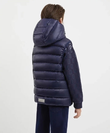 Капитониран елек от водонепропусклива материя, черен за момче Gulliver