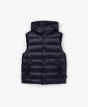 Капитониран елек от водонепропусклива материя, черен за момче Gulliver