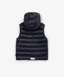 Капитониран елек от водонепропусклива материя, черен за момче Gulliver